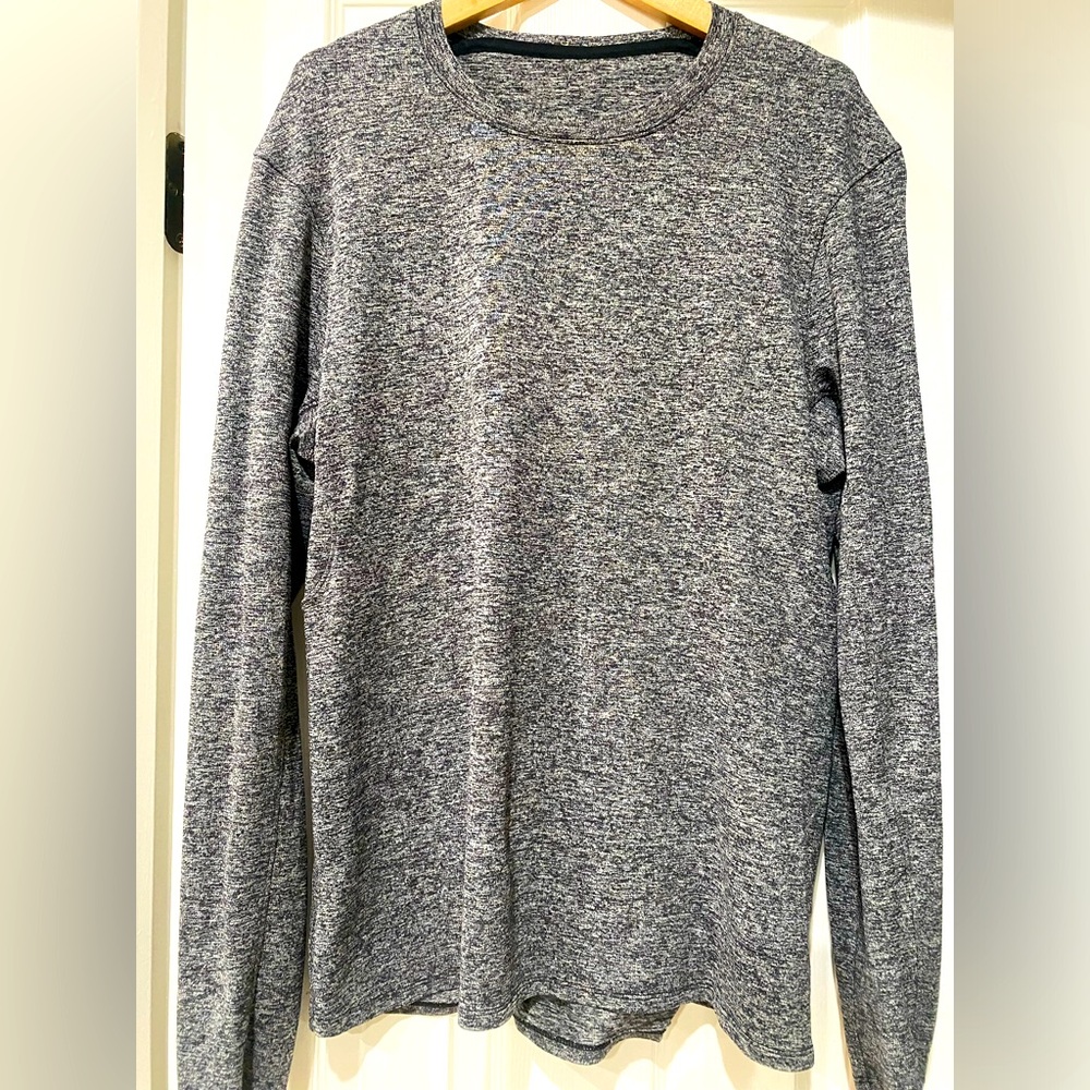Lululemon Soft Lightweight Surge Dark Heathered Gray SzM Long Sleeves Unisex